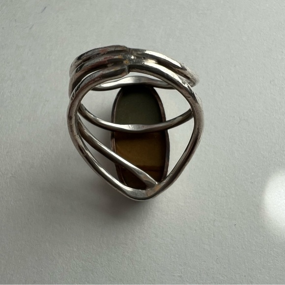 Vintage Desert Jasper Ring Size 6.75 - Picture 7 of 11